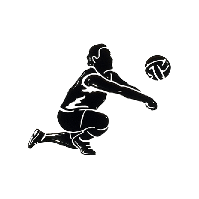 Volleyball Car Sticker 3D Women - Sports Lifestyle - Passing