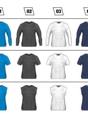 Kompresiniai Marškinėliai Colo Under, Ilgom Rankovėm, trumpomis rankovėmis, be rankovių