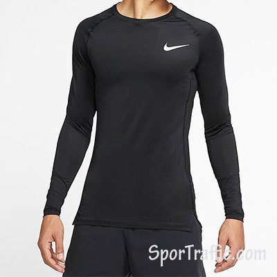 Nike Pro Cool Compression Long Sleeve T Shirt Black Bv55 010