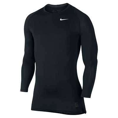Juodos Kompresiniai Marškinėliai Ilgom Rankovėm Nike Pro Cool