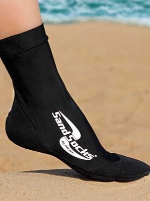 Juodos Paplūdimio Tinklinio Kojinės Sand Socks