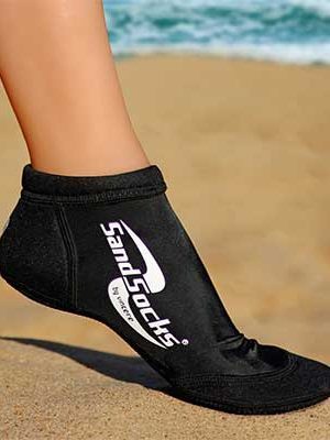 Black Low Top Sprites Sand Socks