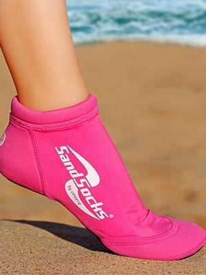 Women Pink Sprites for Beach Yoga and Pilates Low top Sand Socks