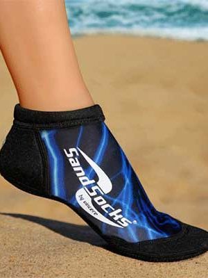 Blue Lightning Sprites Low Top Sand Socks