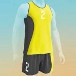 Yellow Beach Volleyball Jersey Colo Sand
