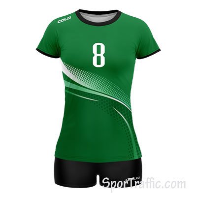 Women Volleyball Uniform COLO Constance 03 Green
