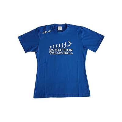 Women T-Shirt Evolution Volleyball Blue