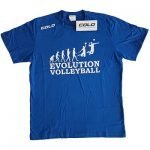 Men T-Shirt Evolution Volleyball Blue