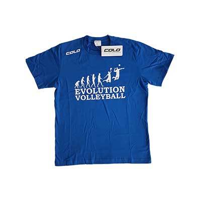 Men T-Shirt Evolution Volleyball Blue