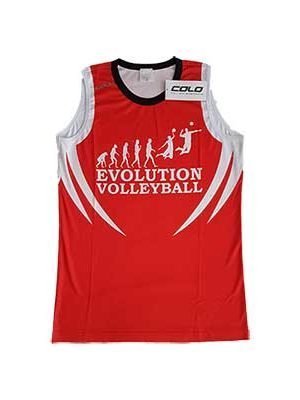 Men Jersey Evolution Volleyball Red