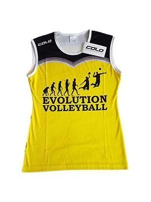 Geltoni Tinklinio Marškinėliai Moterims Evolution Volleyball Krepšinis
