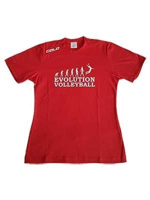 Women T-Shirt Evolution Volleyball Red