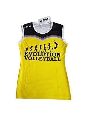 Women Jersey Evolution Volleyball Yellow