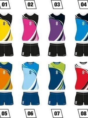 Women Volleyball Uniform Colo Tile Colours