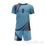 Men Volleyball Uniform COLO Azer 8 Light Blue