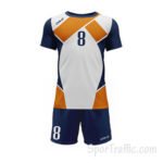 Men Volleyball Uniform COLO Check 1 Orange