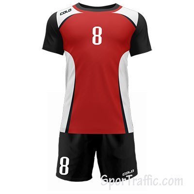 Men Volleyball Uniform COLO Craw 04 Red