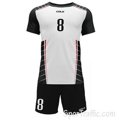 Men Volleyball Uniform COLO Solid 01 White