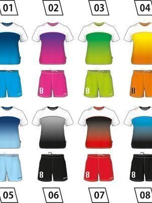 Soccer Uniform Colo Basic Colours