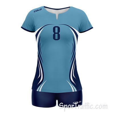 Women Volleyball Uniform COLO Arkadia 08 Light Blue
