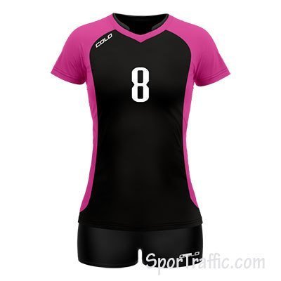 Women Volleyball Uniform COLO Glaze 01 Black