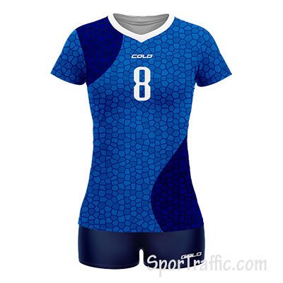 Women Volleyball Uniform COLO Glimmer 02 Blue