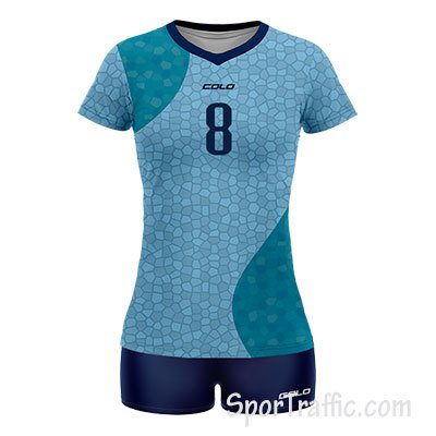 Women Volleyball Uniform COLO Glimmer 07 Light Blue