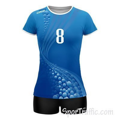 Women Volleyball Uniform COLO Glossy 03 Blue