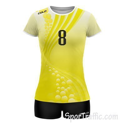 Women Volleyball Uniform COLO Glossy 04 Yellow