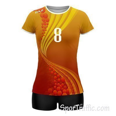 Women Volleyball Uniform COLO Glossy 08 Red