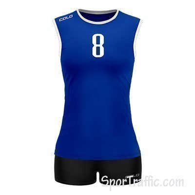 Women Volleyball Uniform COLO Lily 1 02 Blue