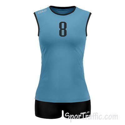 Women Volleyball Uniform COLO Lily 1 09 Light Blue