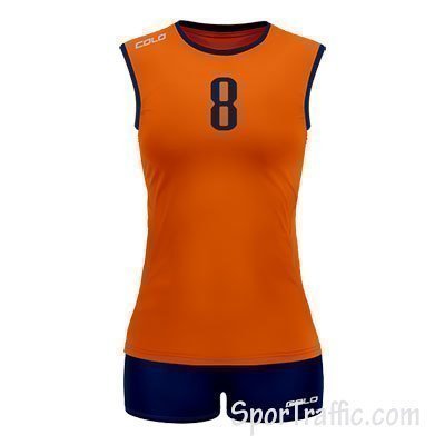 Women Volleyball Uniform COLO Lily 1 10 Orange