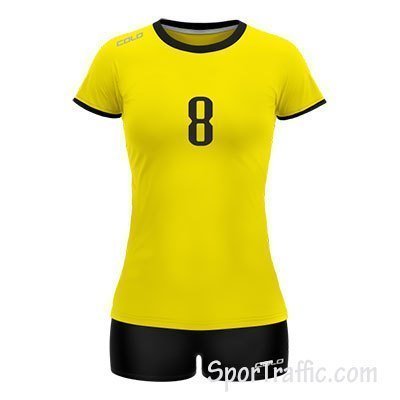 Women Volleyball Uniform COLO Lily 2 03 Yellow