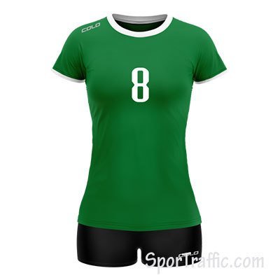 Women Volleyball Uniform COLO Lily 2 05 Green