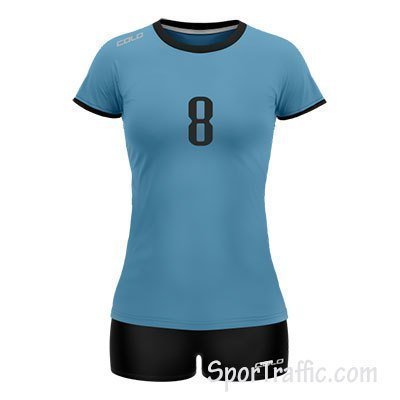 Women Volleyball Uniform COLO Lily 2 09 Light Blue