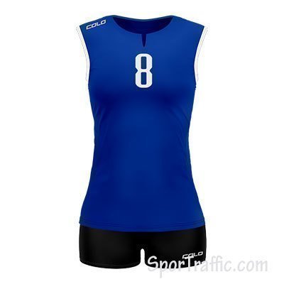 Women Volleyball Uniform COLO Lily 3 02 Blue