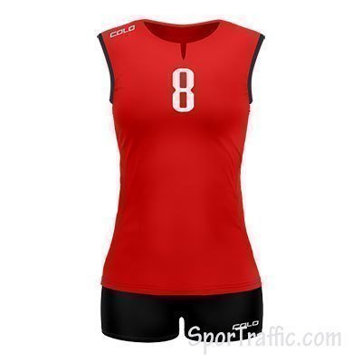 Women Volleyball Uniform COLO Lily 3 07 Red
