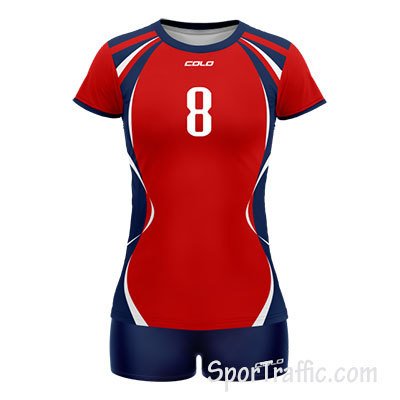 Women Volleyball Uniform COLO Seaside 06 Red