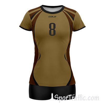 Women Volleyball Uniform COLO Seaside 07 Brown