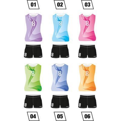 Women Volleyball Uniform Colo Amber Colours