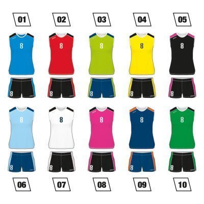 Women Volleyball Uniform Colo Drafi Colours