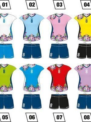 Women Volleyball Uniform Colo Exotic Colours