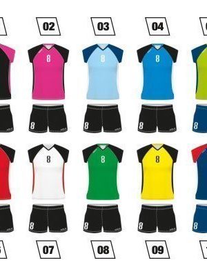 Women Volleyball Uniform Colo Glaze Colours