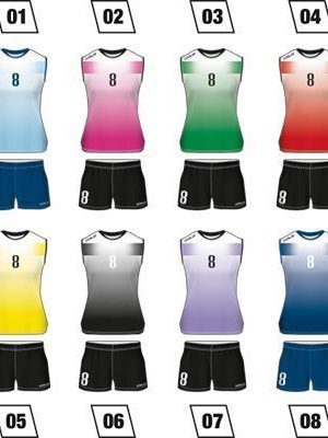 Women Volleyball Uniform Colo Sky Colours