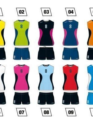 Women Volleyball Uniform Colo Split Colours