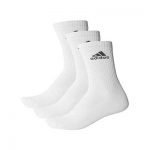Adidas 3 Stripes Performance Crew Socks White