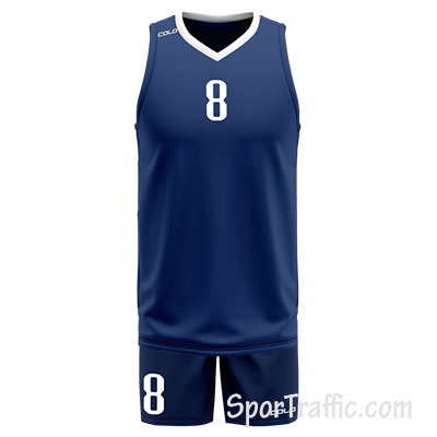 Basketball Uniform COLO Excess 10 Dark Blue