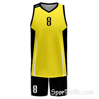 Basketball Uniform COLO Feed 08 Yellow