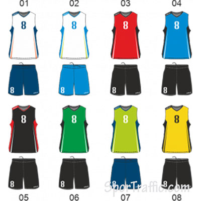 Basketball Uniform COLO Feed Colors